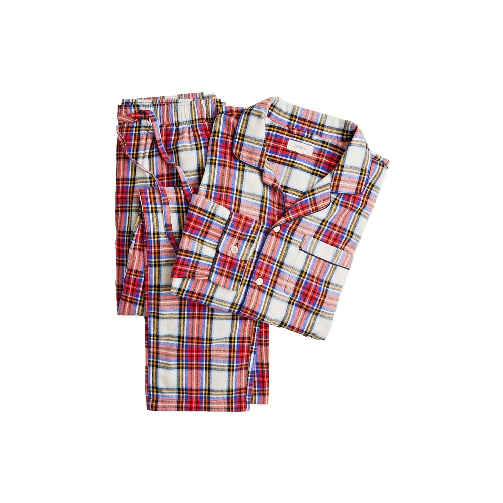 J Crew 3Pc Flannel Pajama Set Mens XXL NWT Cotton Button-Up Shirt &2 Pants CE209